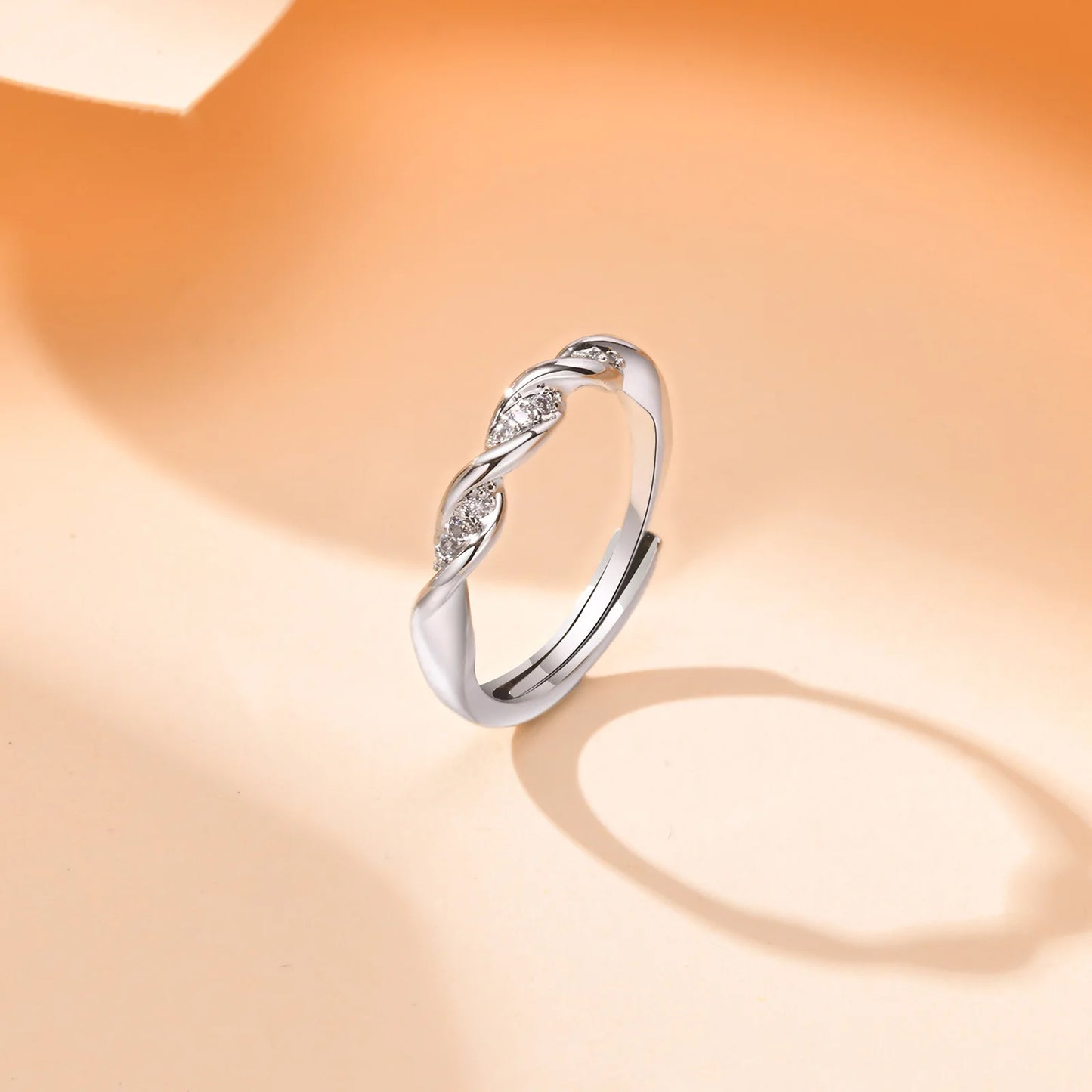 Echo Helix Twist Ring