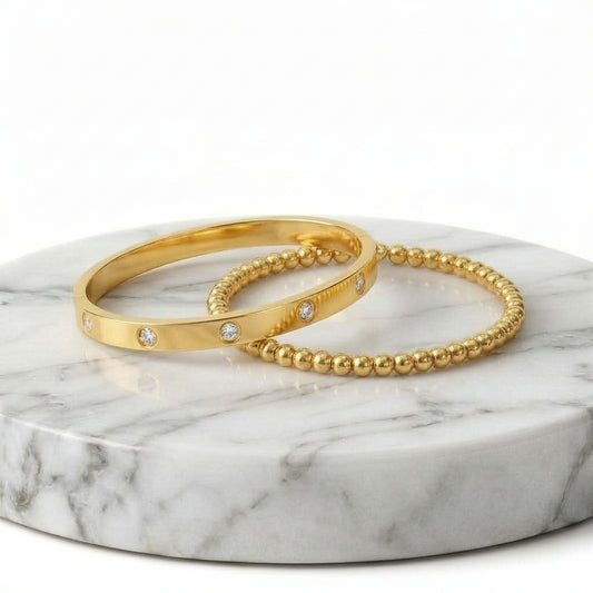 Echo Horizon Bangle Set