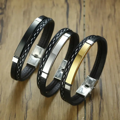 Shade Leather Wrap Bracelet