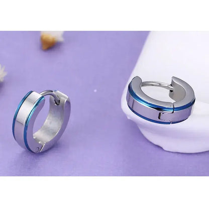 Cercle rayé bleu ombré