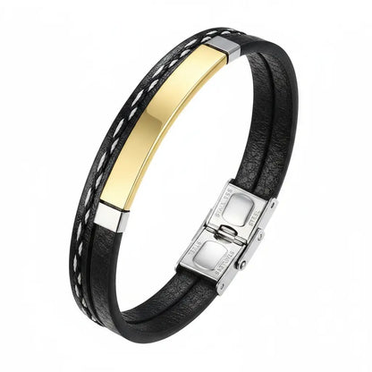Shade Leather Wrap Bracelet