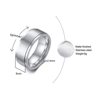 Shade Metal Spinner Ring