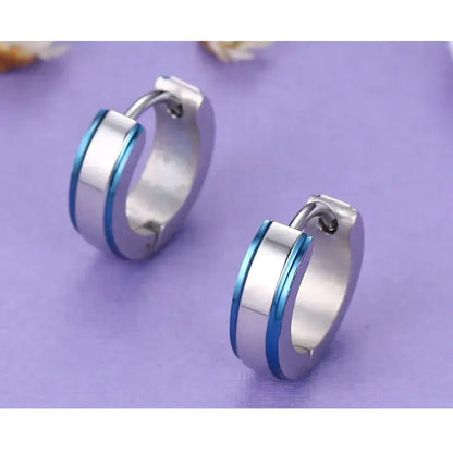 Cercle rayé bleu ombré