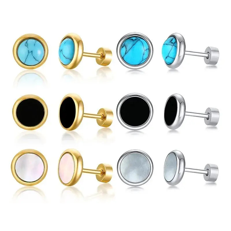 Shade Minimalist Stud Set