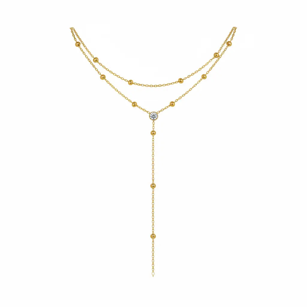 Echo Pearl Y Necklace