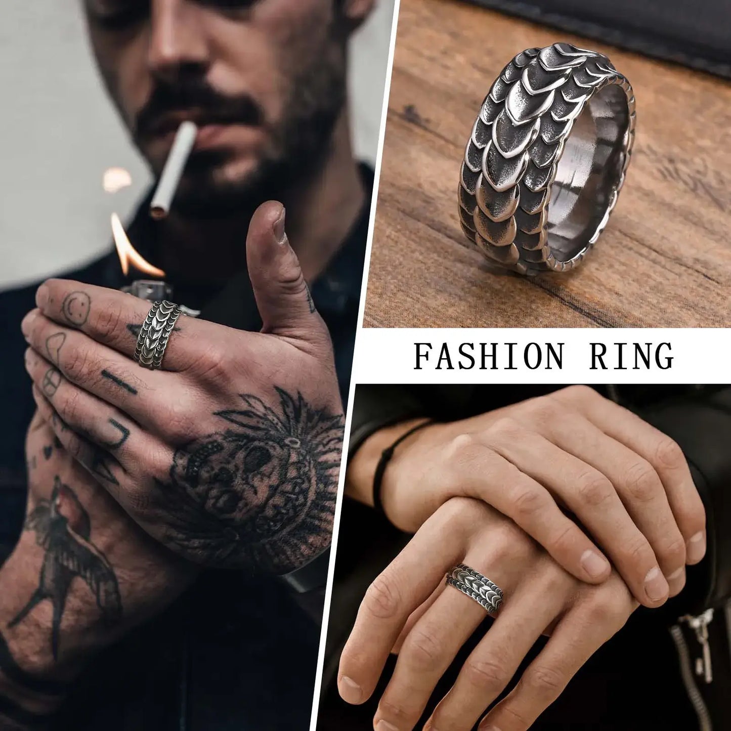 Shade Scale Statement Ring