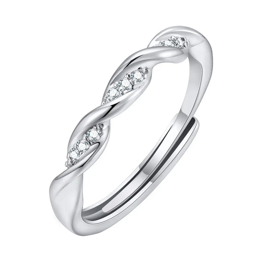 Echo Helix Twist Ring