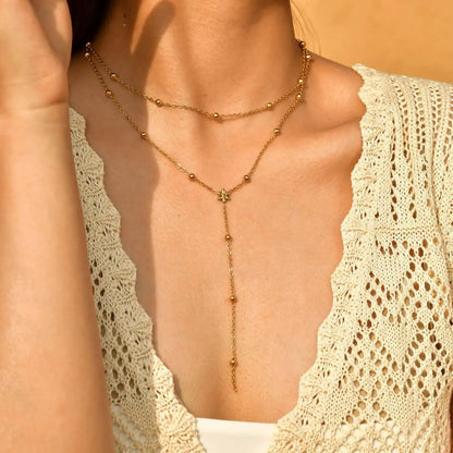 Echo Pearl Y Necklace