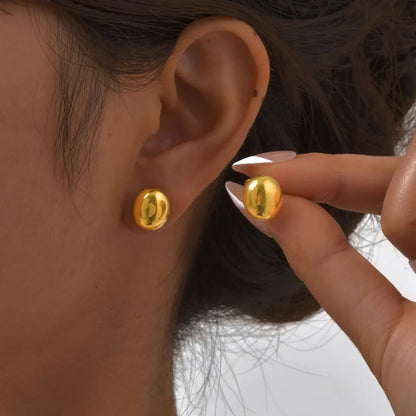 Echo Golden Sphere Stud