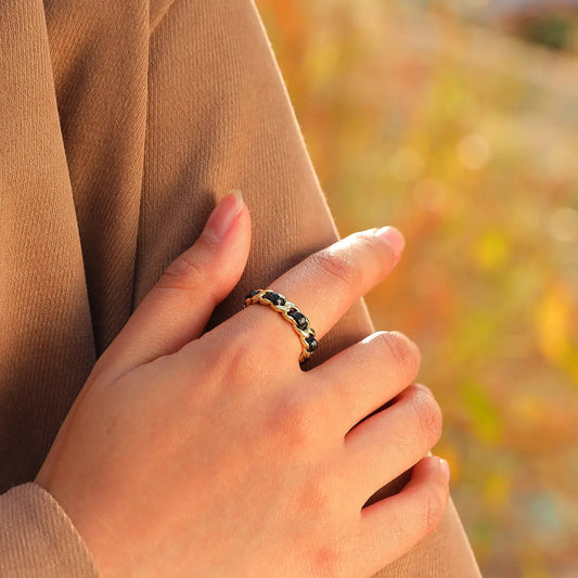 Echo Woven Chain Ring