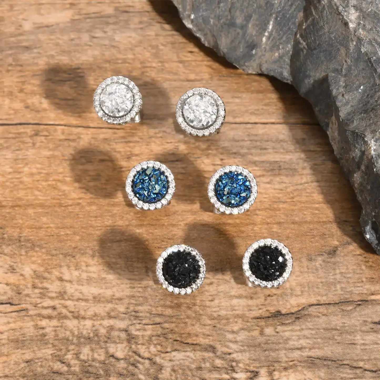 Shade Halo Crystal Studs