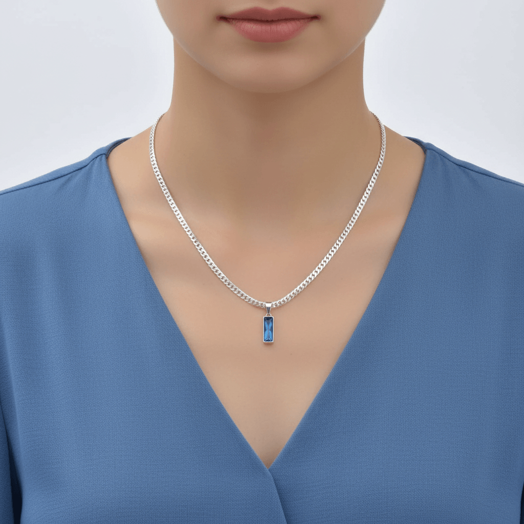 Shade Sapphire Blue Necklace