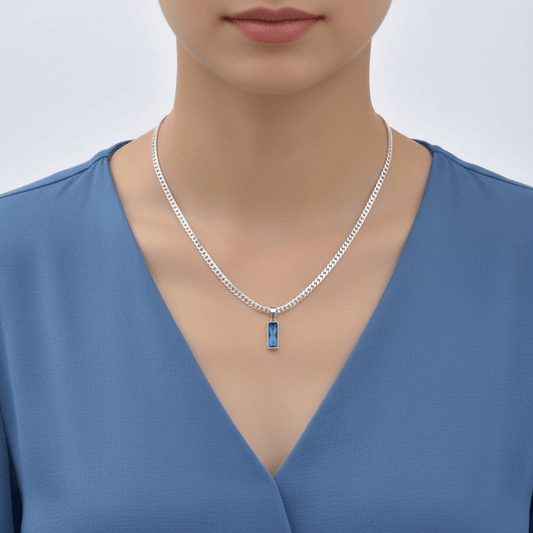 Shade Sapphire Blue Necklace