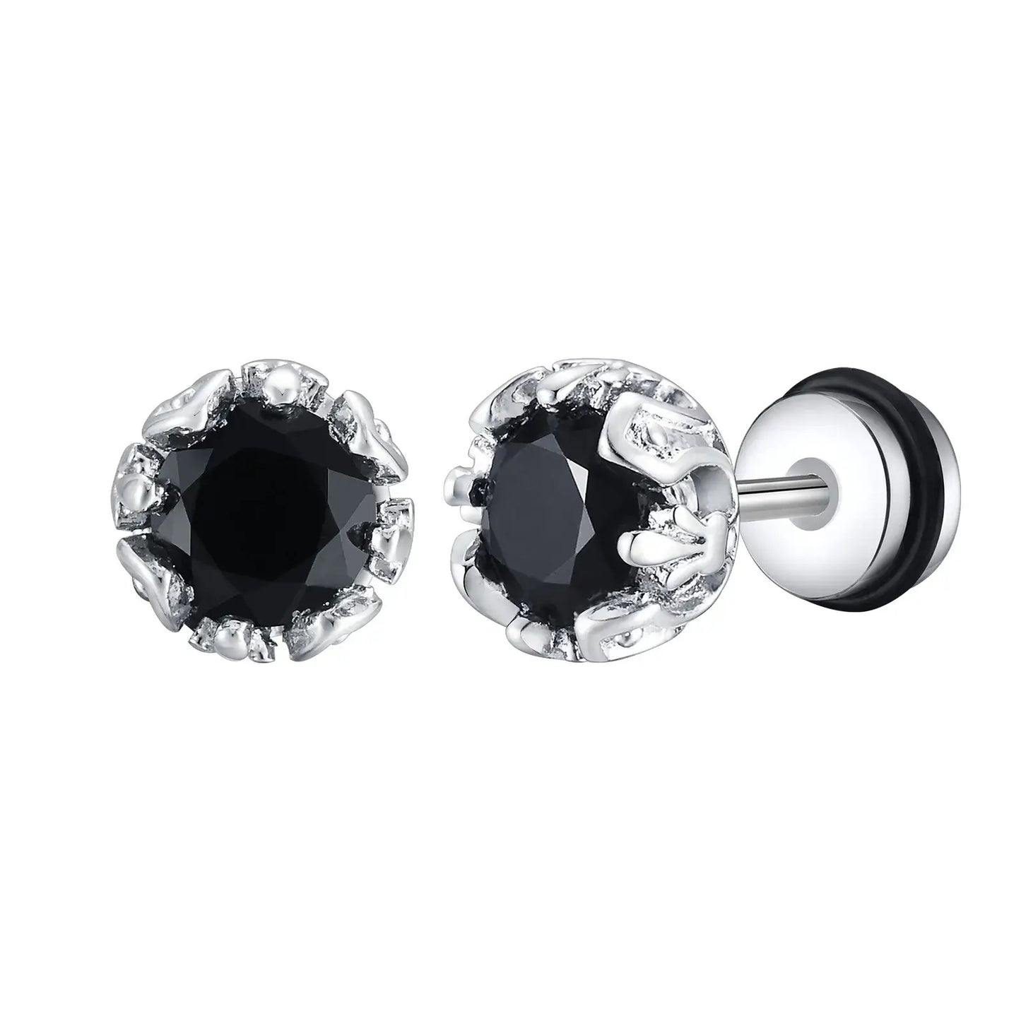 Boucles d'oreilles clous trèfle ombré
