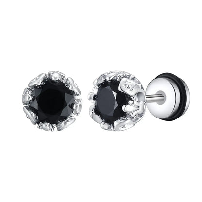 Boucles d'oreilles clous trèfle ombré