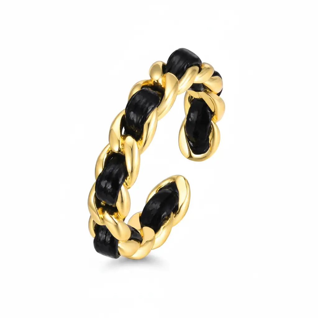 Echo Woven Chain Ring