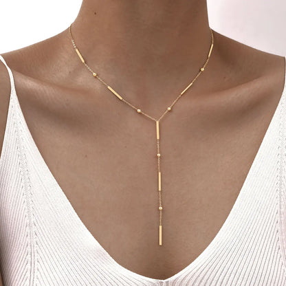 Echo Pearl Y Necklace