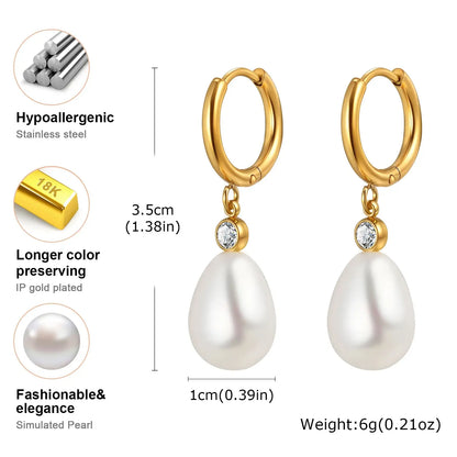 Echo Pearl Drop Earring