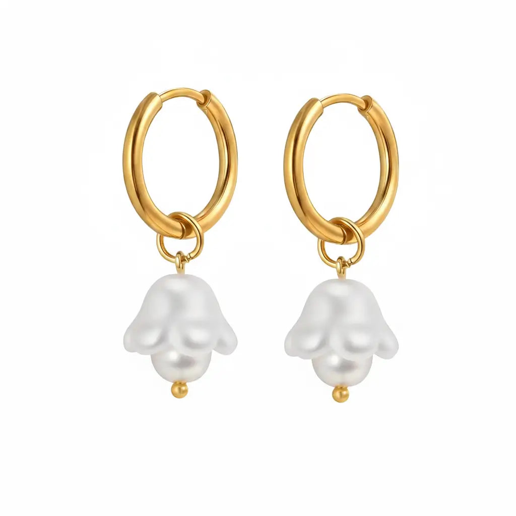 Echo Pearl Drop Earring